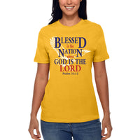 Thumbnail for Blessed Is The Nation Whose God Is The Lord T-Shirt