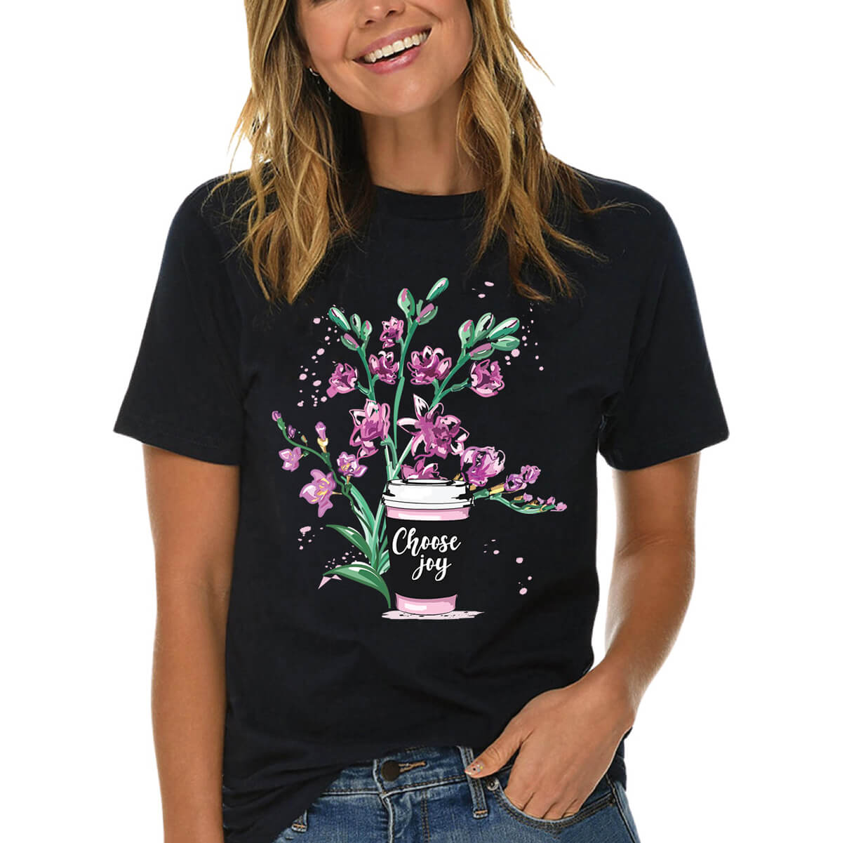 Choose Joy Flower T Shirt