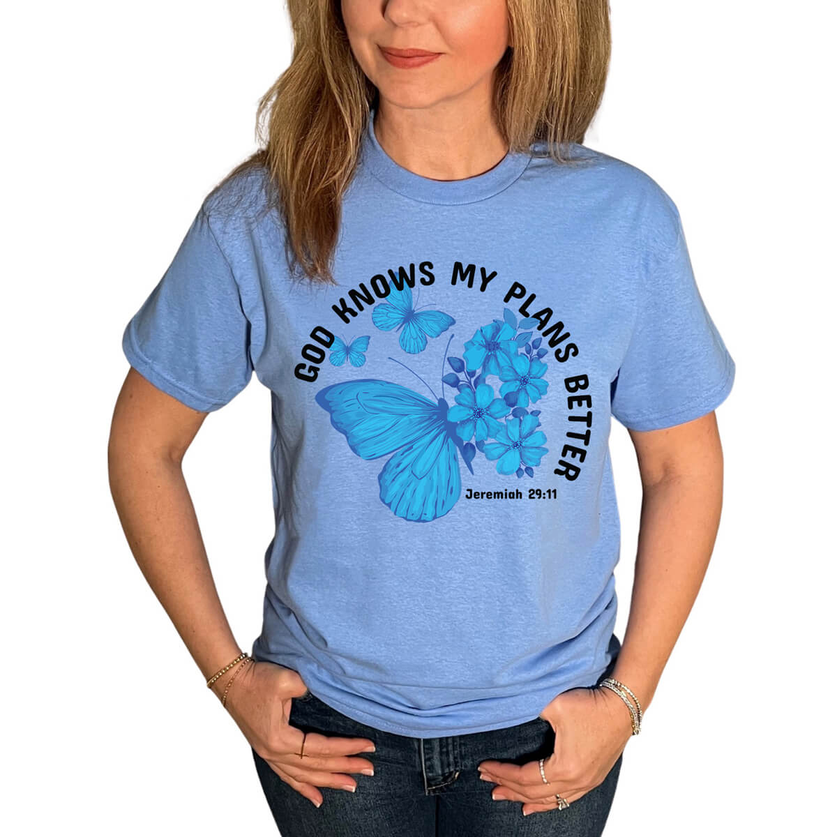 God Knows My Plans Better Butterfly T-Shirt