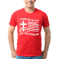 Thumbnail for I Stand For The Flag And I Kneel Before God Men's T-Shirt