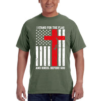 Thumbnail for I Stand For The Flag And Kneel Before God Men's T-Shirt