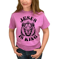 Thumbnail for Jesus Is King Lion T-Shirt