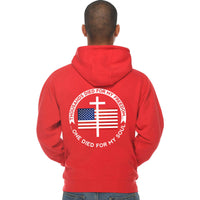 Thumbnail for Thousands Died For My Freedom One Died For My Soul Men's Full Zip Sweatshirt Hoodie