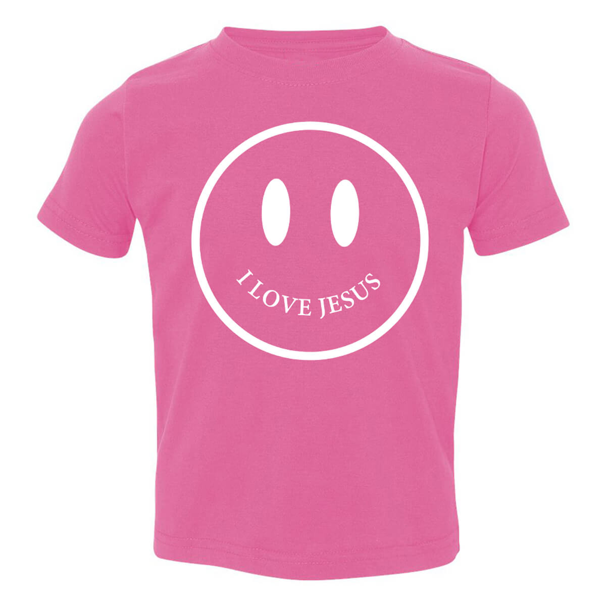 I Love Jesus Happy Face Toddler T Shirt