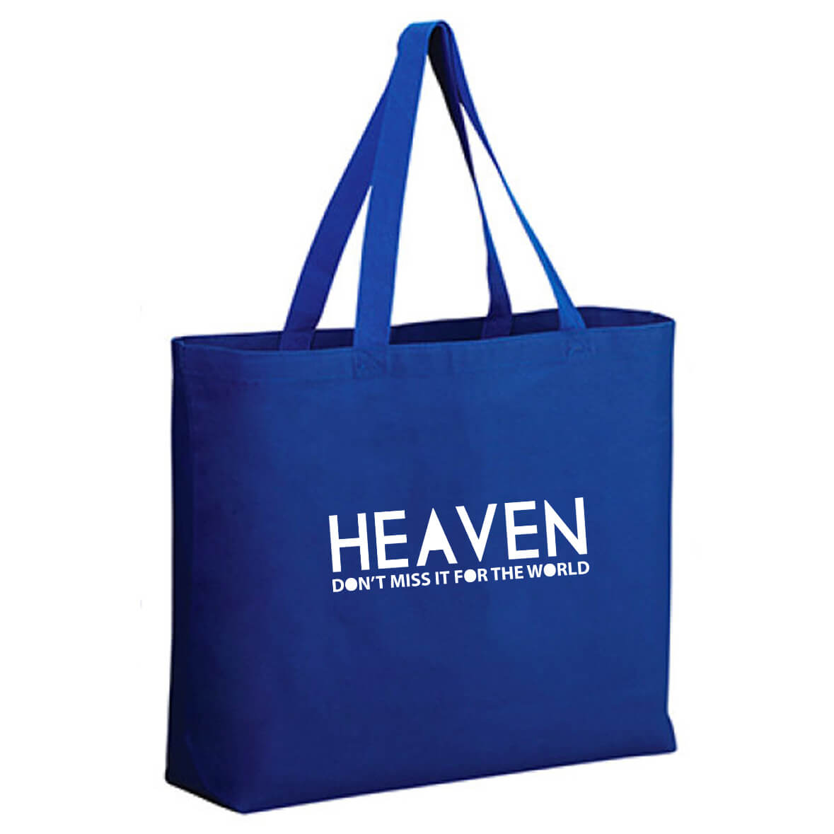 Heaven Don't Miss It For The World Jumbo Tote Canvas Bag
