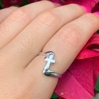 Thumbnail for Cross At Calvary Ring Sterling Silver Jewelry