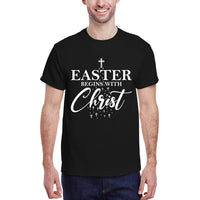 Thumbnail for Easter Begins With Christ Men's T-Shirt