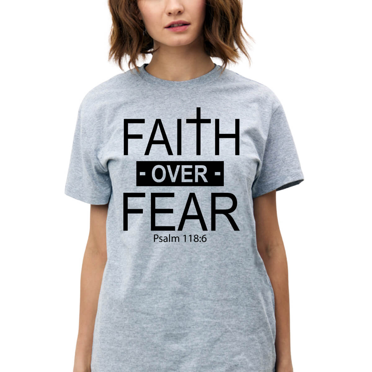Faith Over Fear Cross T-Shirt