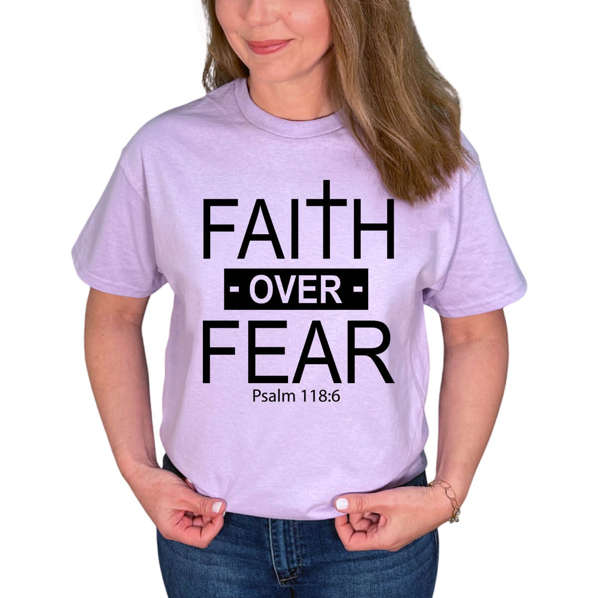 Faith Over Fear Cross T-Shirt