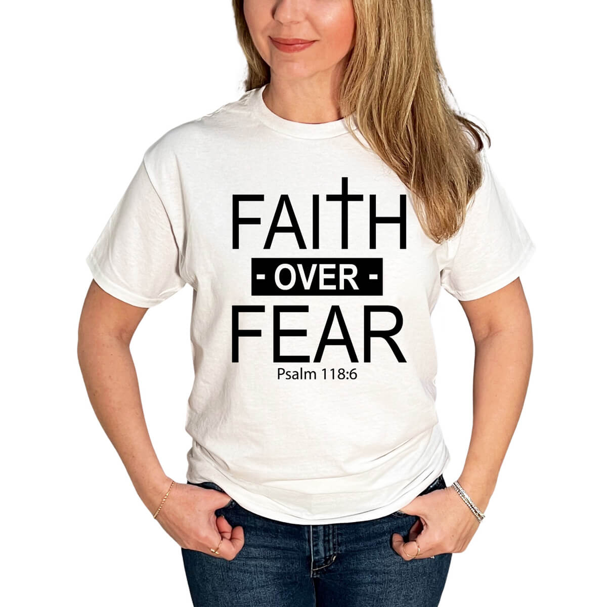 Faith Over Fear Cross T-Shirt
