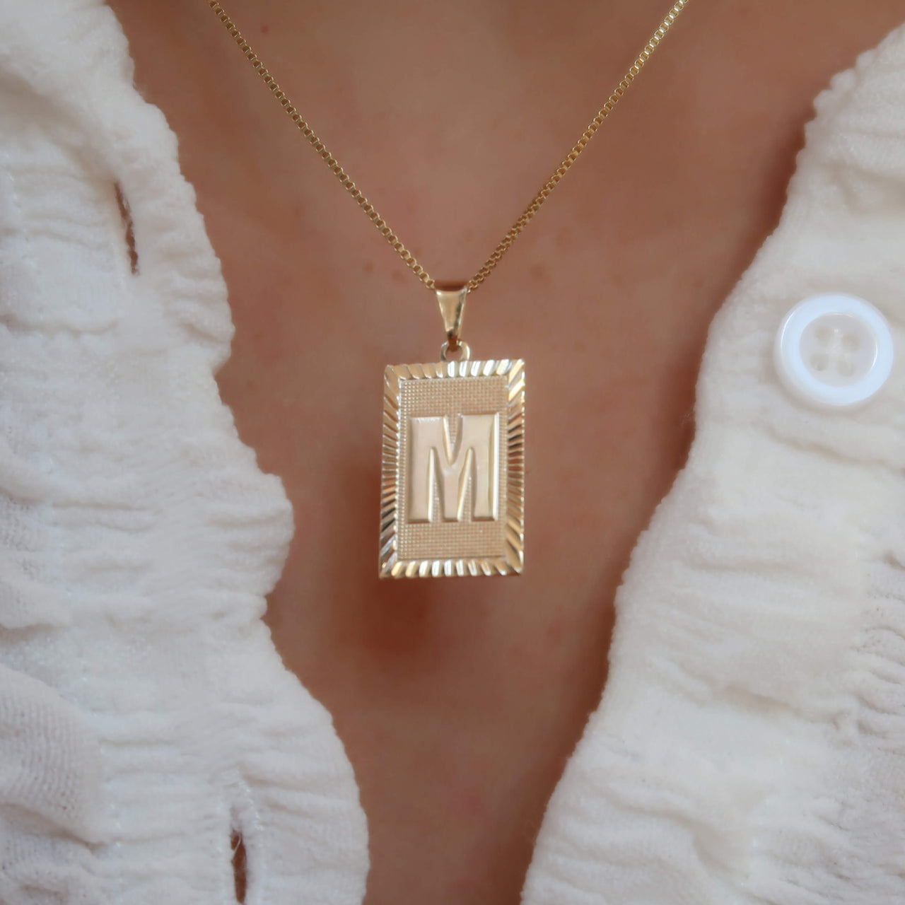 Personalized Letter Necklace Gold Filled Jewelry