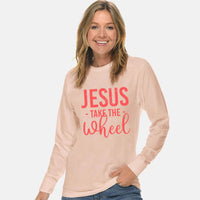 Thumbnail for Jesus Take The Wheel Unisex Long Sleeve T Shirt