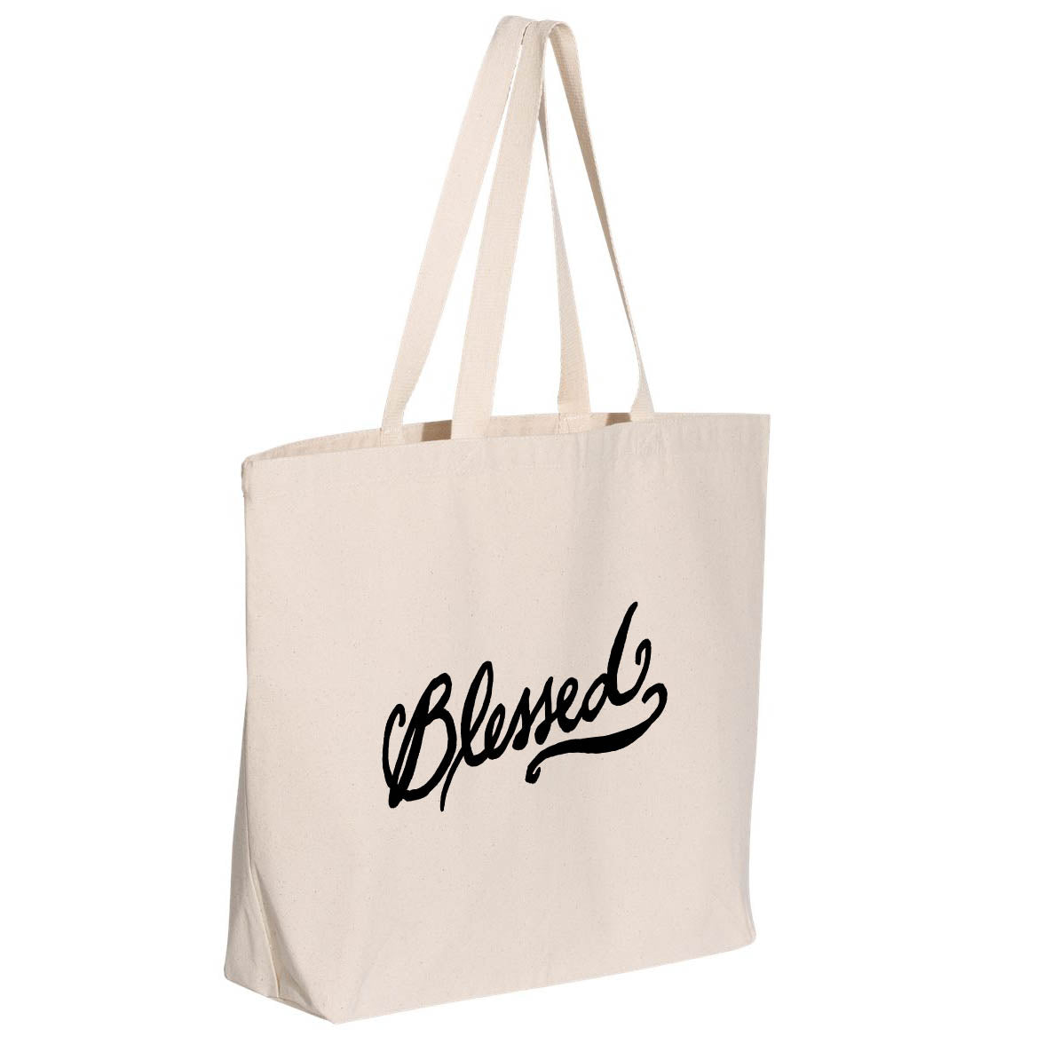 Blessed Jumbo Tote Canvas Bag