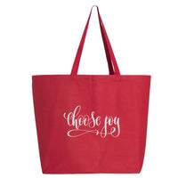 Thumbnail for Choose Joy Jumbo Tote Bag