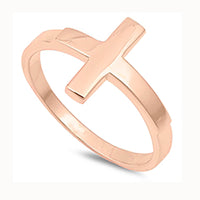 Thumbnail for Sideways Cross Ring Sterling Silver Jewelry