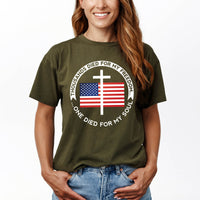 Thumbnail for Thousands Died For My Freedom One Died For My Soul T-Shirt