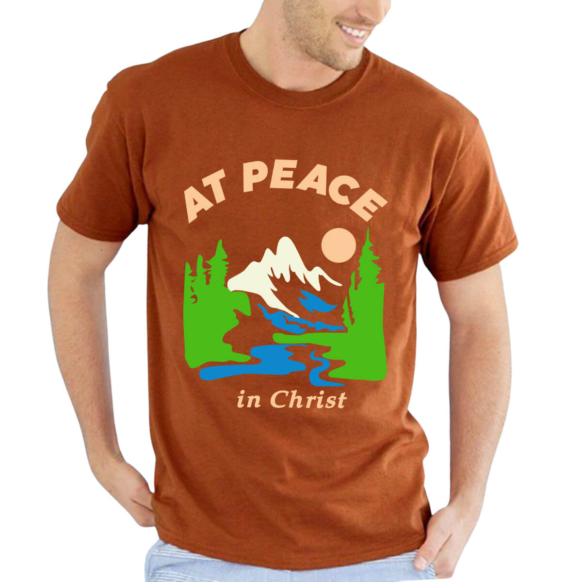 At Peace In Christ Men's T-Shirt