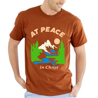 Thumbnail for At Peace In Christ Men's T-Shirt