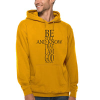 Thumbnail for Be Still And Know That I Am God Cross Men's Sweatshirt Hoodie