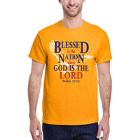 Thumbnail for Blessed Is The Nation Whose God Is The Lord Men's T-Shirt