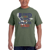 Thumbnail for Blessed Is The Nation Whose God Is The Lord Men's T-Shirt