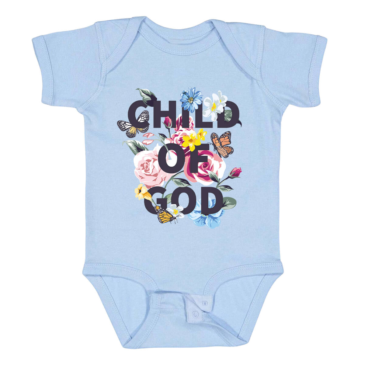 Child Of God Floral Infant Bodysuit Onesie