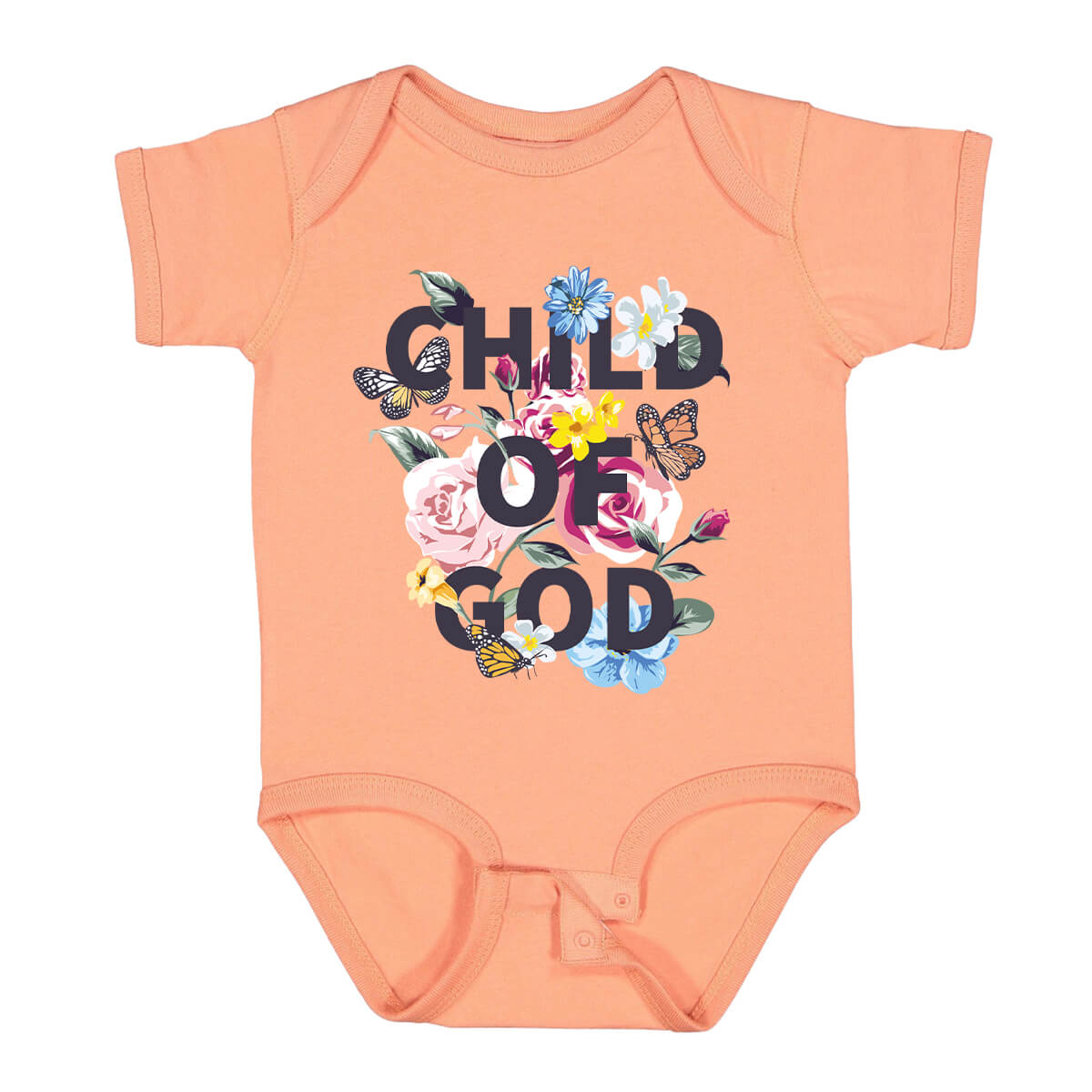 Child Of God Floral Infant Bodysuit Onesie