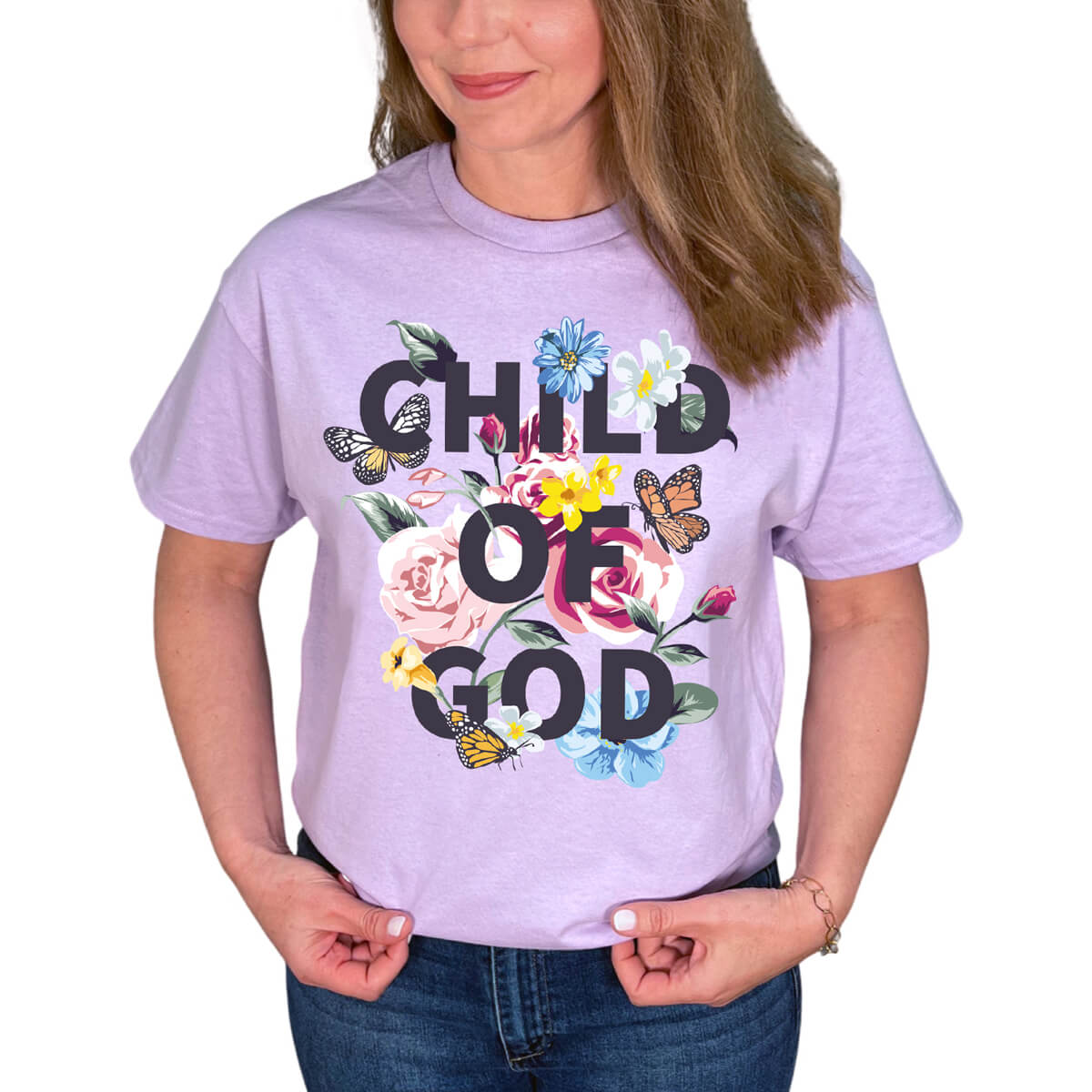 Child Of God Floral T-Shirt