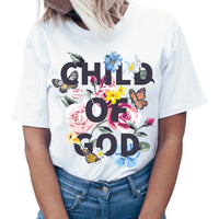 Thumbnail for Child Of God Floral T-Shirt