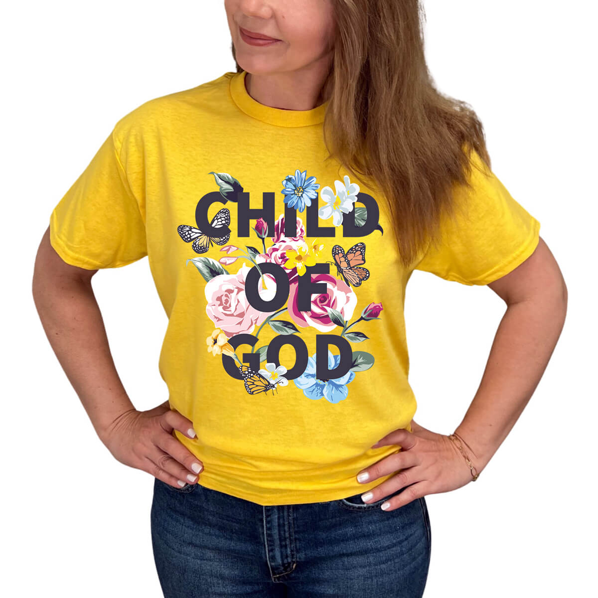 Child Of God Floral T-Shirt