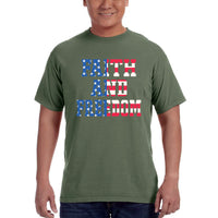 Thumbnail for Faith And Freedom In America Men's T-Shirt