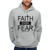 Thumbnail for Faith Over Fear Cross Men's Sweatshirt Hoodie