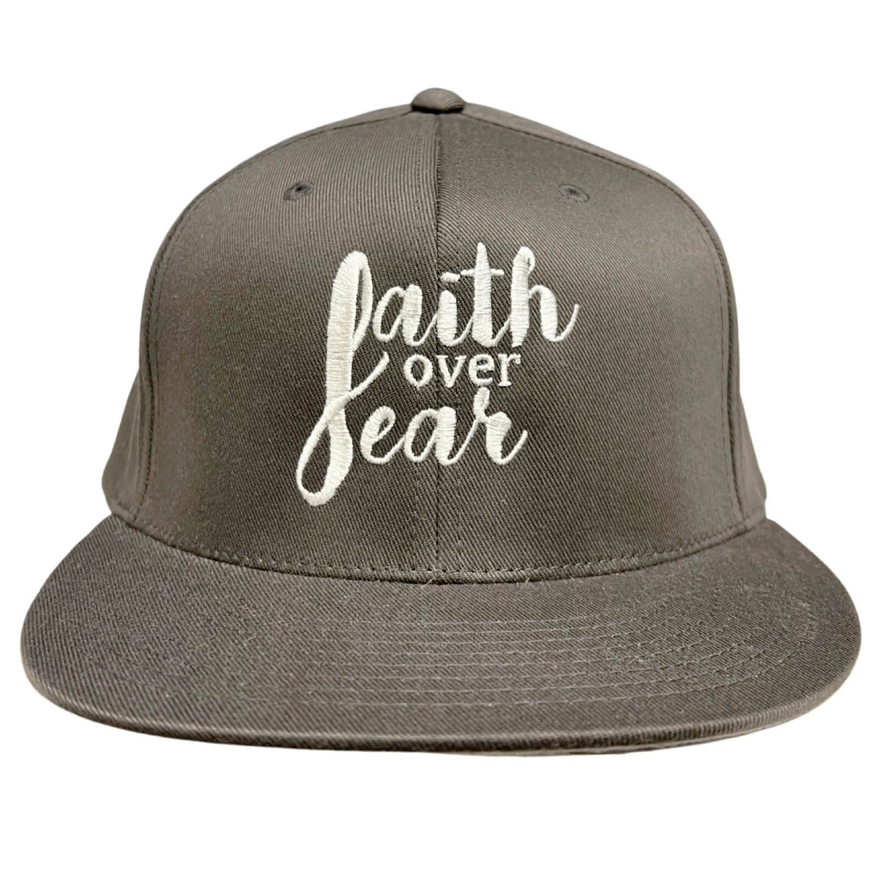 Faith Over Fear Embroidered Fitted Cap FINAL SALE ITEM