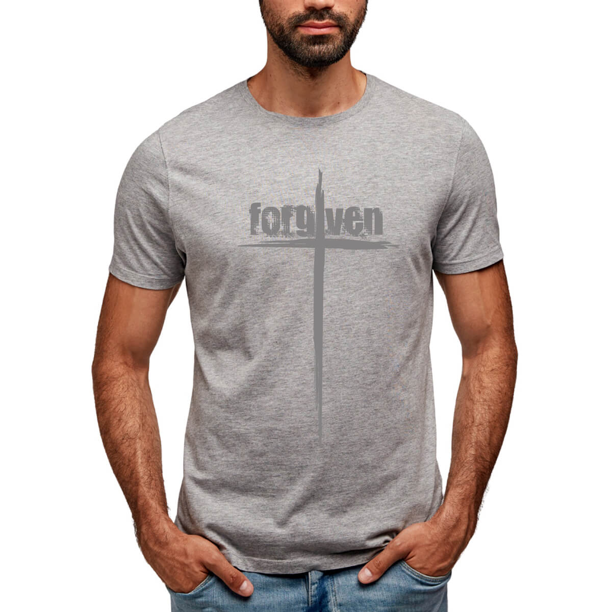 Forgiven Cross Men's T-Shirt