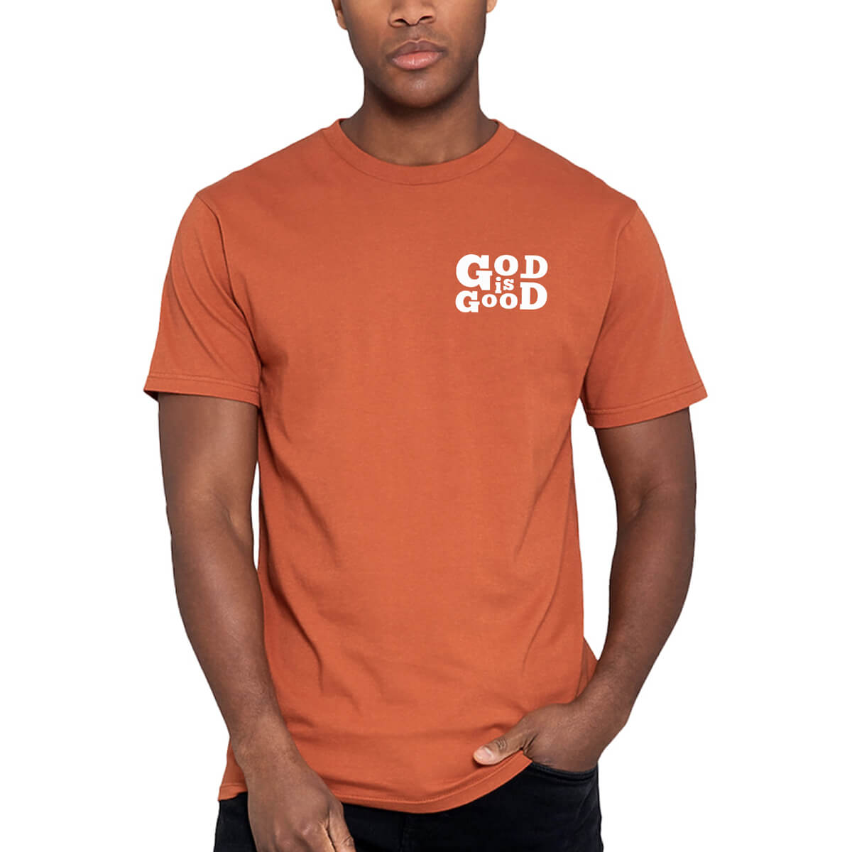 God Is Good Pocket Print Men's T-Shirt