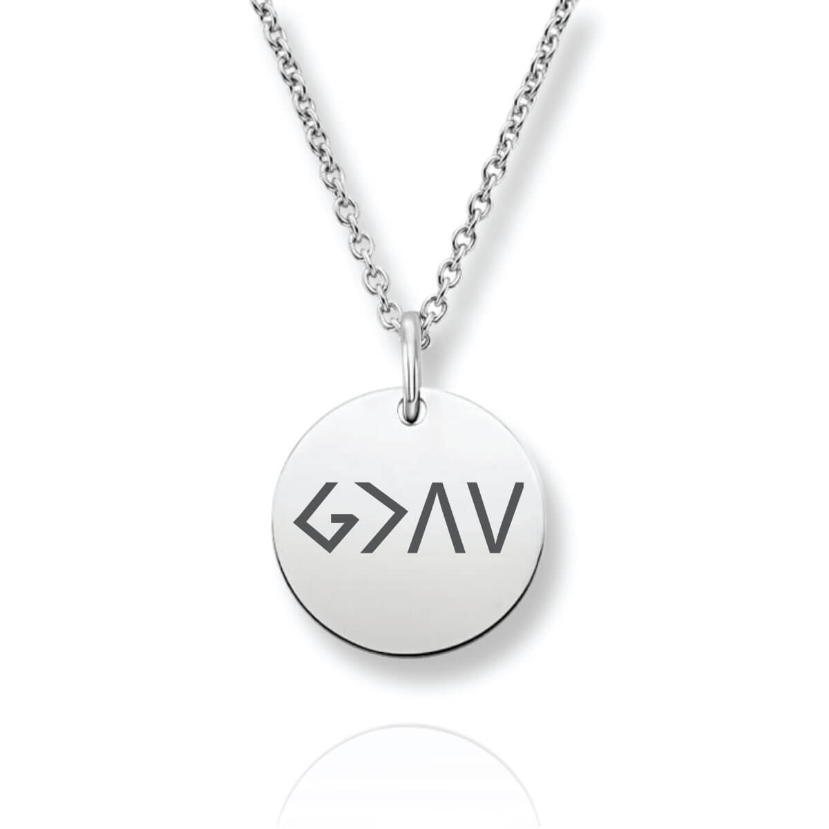 God Is Greater Than The Highs And Lows Stainless Steel Necklace Jewelry