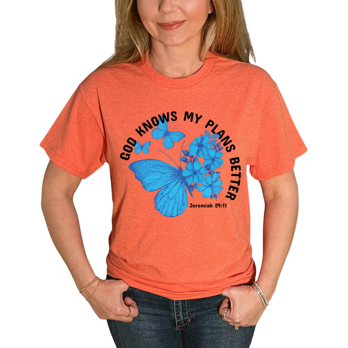 God Knows My Plans Better Butterfly T-Shirt
