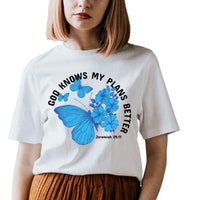 Thumbnail for God Knows My Plans Better Butterfly T-Shirt