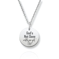 Thumbnail for God's Not Done With Me Yet Stainless Steel Necklace Jewelry