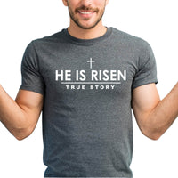 Thumbnail for He Is Risen True Story Men's T-Shirt