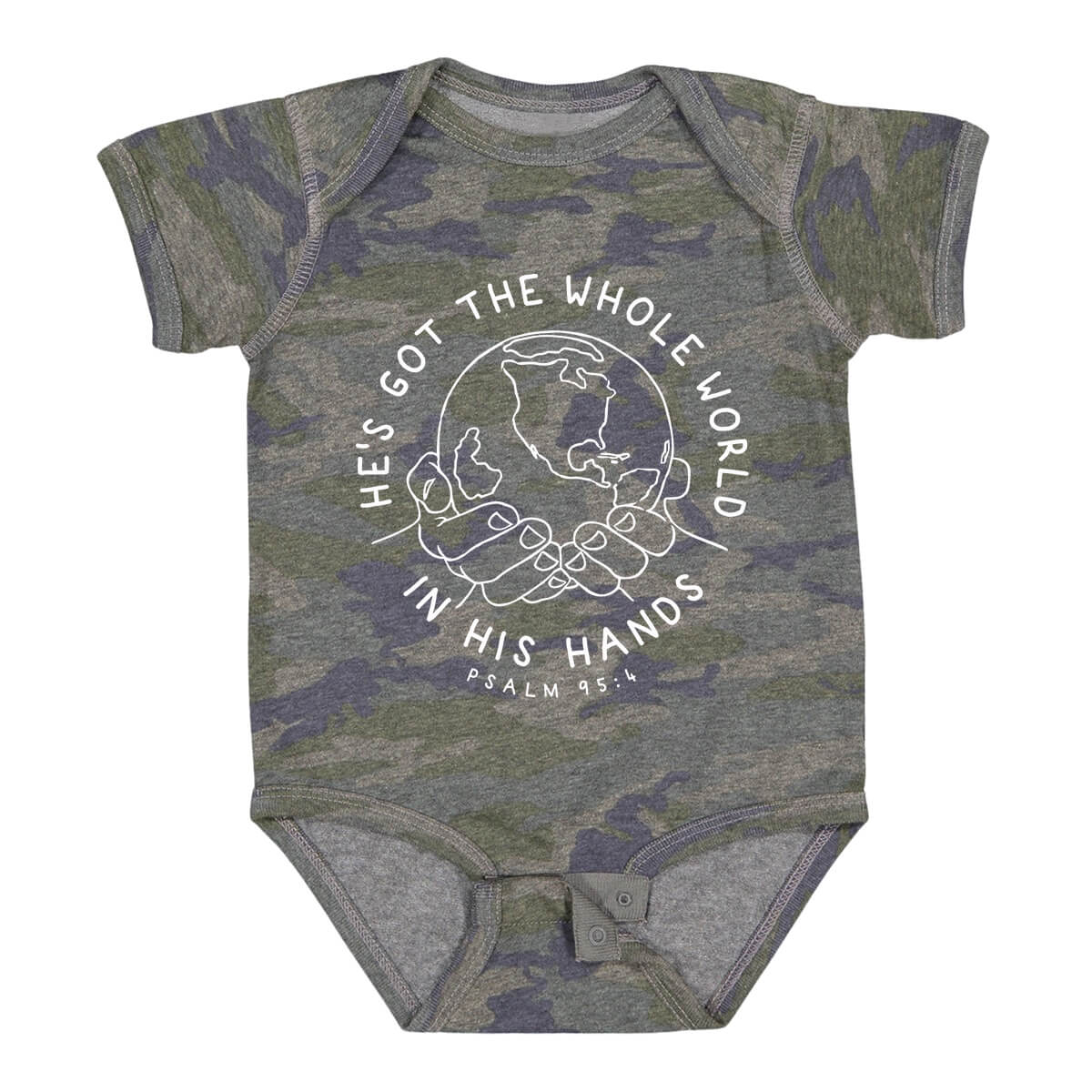 He's Got The Whole World In His Hands Infant Bodysuit Onesie