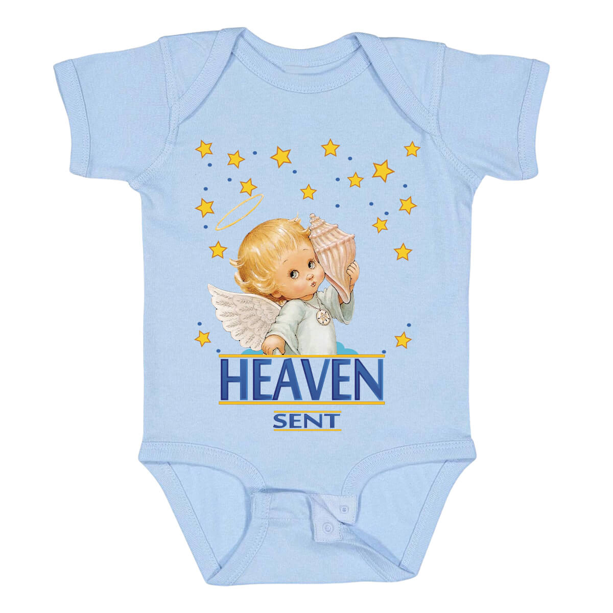 Heaven Sent Seashell Angel Infant Bodysuit Onesie