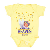 Thumbnail for Heaven Sent Purple Angel Infant Bodysuit Onesie