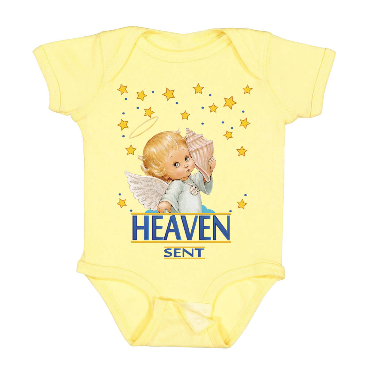 Heaven Sent Seashell Angel Infant Bodysuit Onesie
