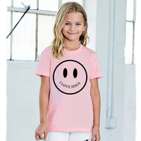 Thumbnail for I Love Jesus Happy Face Youth T Shirt