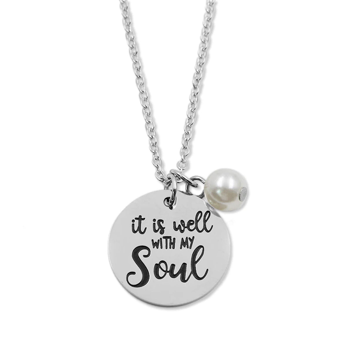 It Is Well With My Soul Necklace Stainless Steel Jewelry