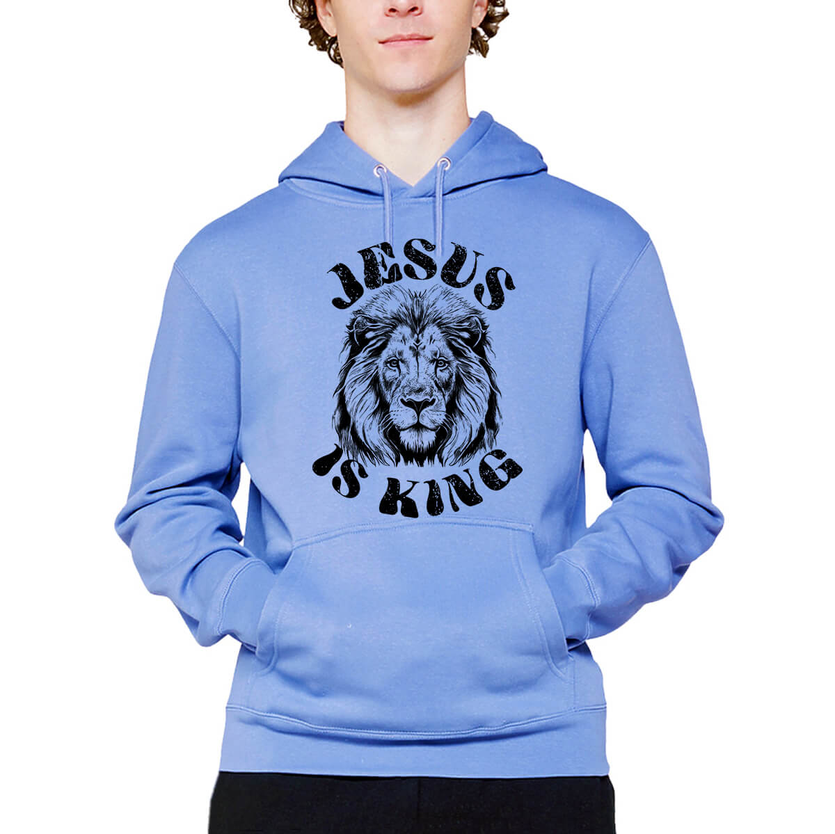 Jesus Is King Lion Men's Sweatshirt Hoodie