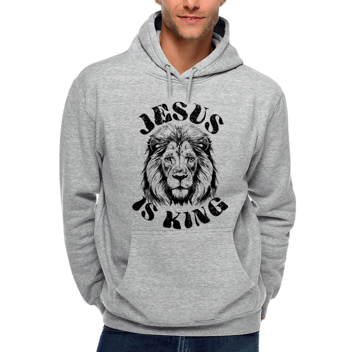 Jesus Is King Lion Men's Sweatshirt Hoodie