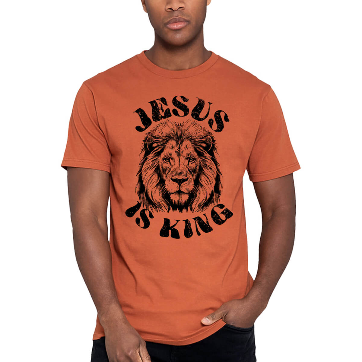 Jesus Is King Lion Men's T-Shirt