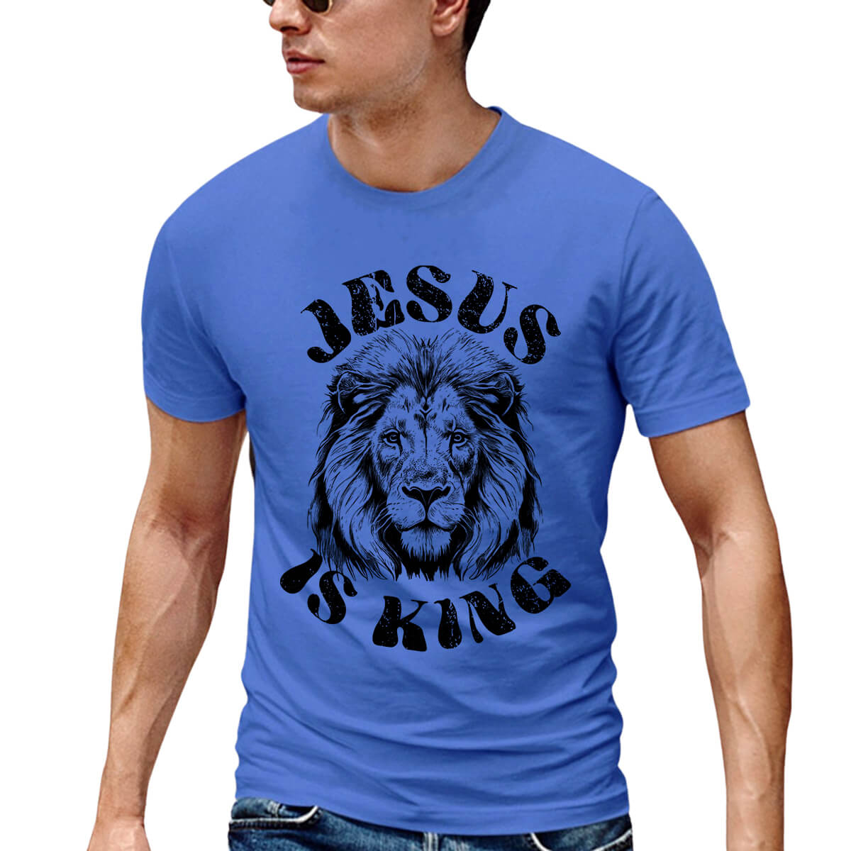 Jesus Is King Lion Men's T-Shirt